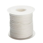 1 Roll 30M Long Candle Wick Cotton Thread Pure Cotton Candle Wick Rope Eco-friendly Candle Wick Spool Smokeless Wick Candle Wick Spool for Candle DIY and Candle Making Extra White